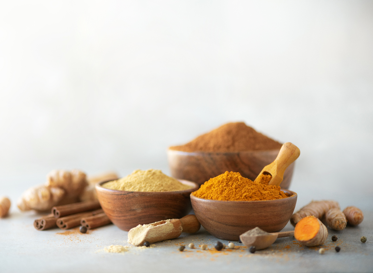 turmeric, cinnamon, ginger and black pepper