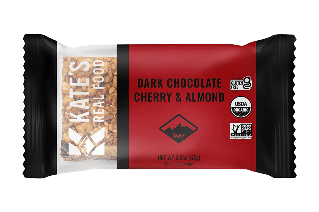 Kate's Real Food Organic Dark Chocolate Cherry & Almond Energy Bars 12-Pack