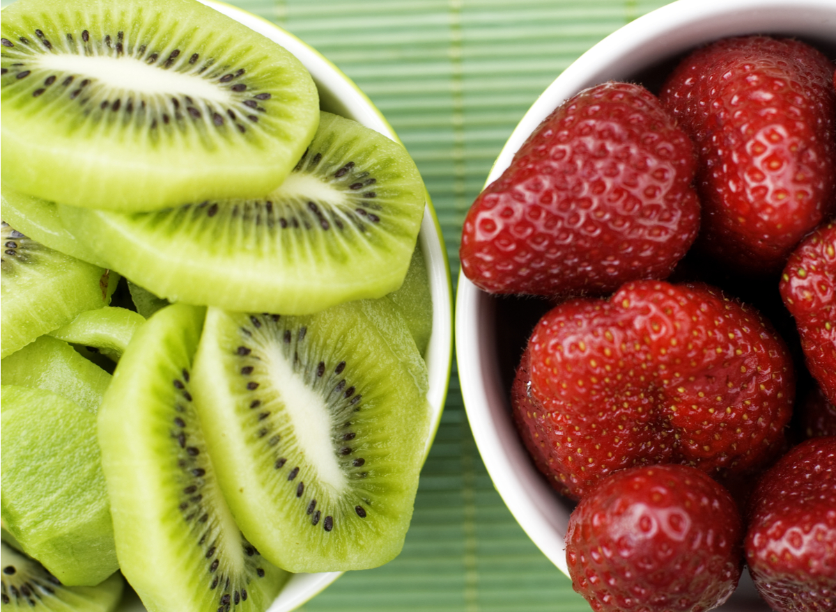 kiwi and strawberries