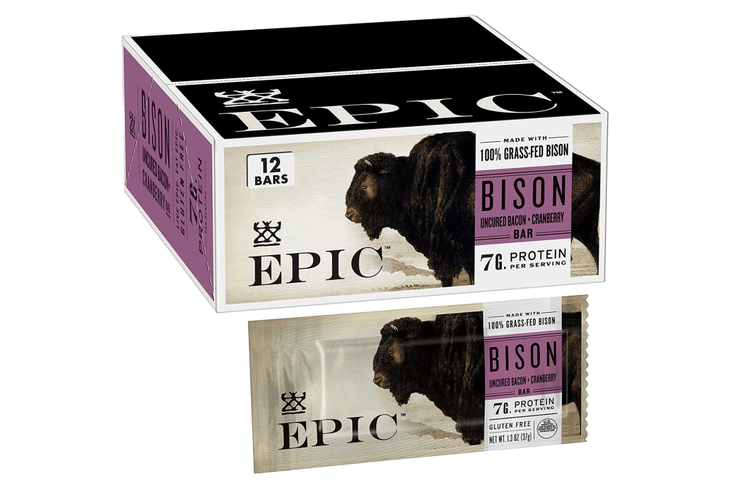 Epic Paleo-Friendly Protein Bars (4-12 Pack)