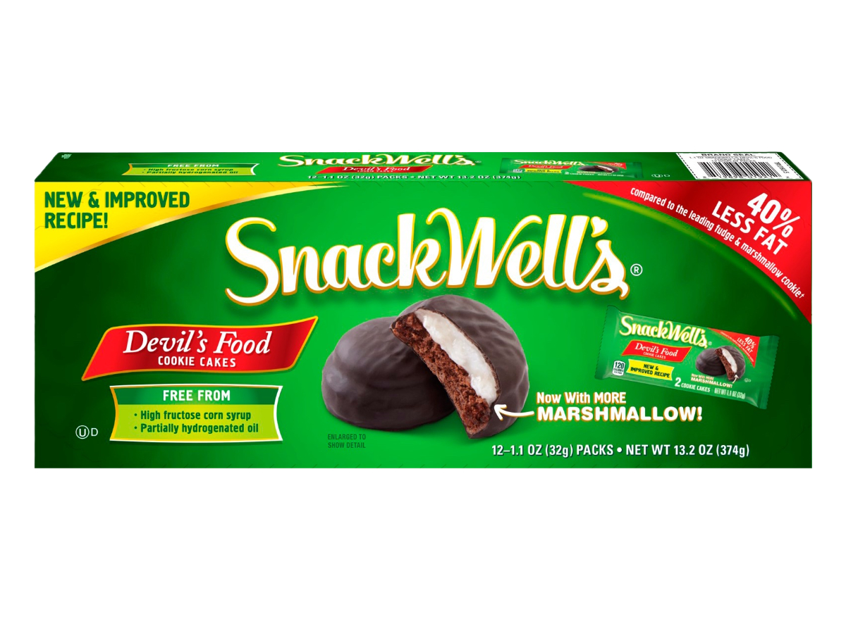 Pasteles de galletas de comida del diablo de SnackWell's