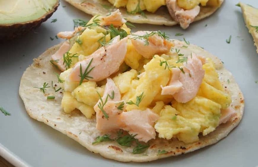 salmon tacos for breakfast