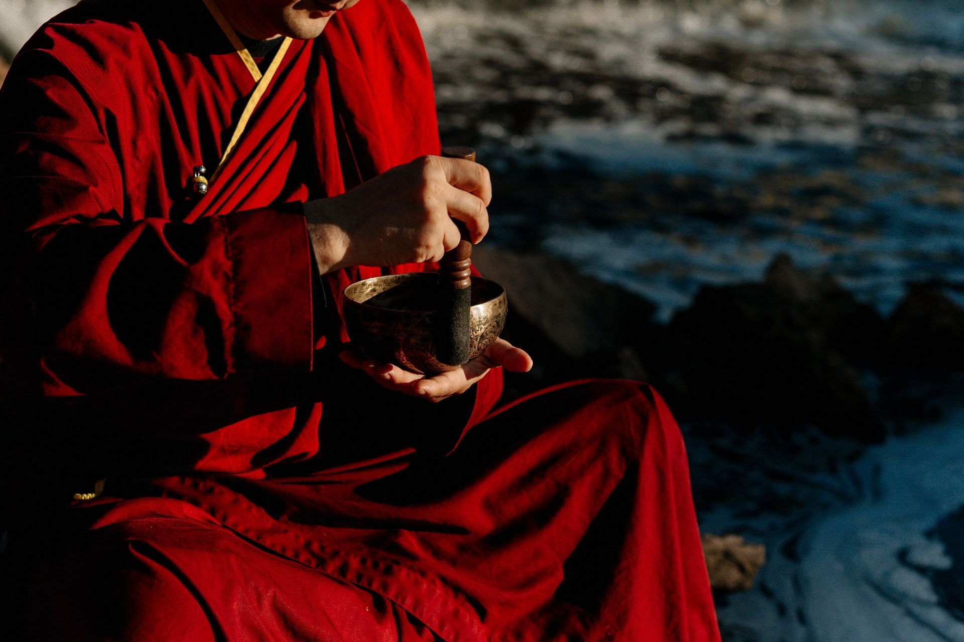 You don't necessarily have to become a monk to chant for benefits.  (Image via Pexels/Cotton Brother)