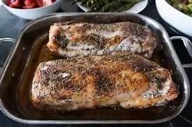 Garlic rosemary pork chops