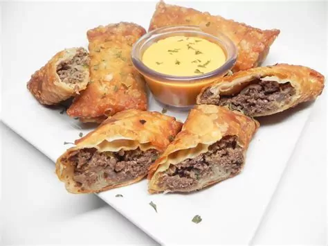 Philly cheesesteak egg rolls