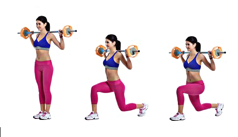 Exercise Barbell Lunge