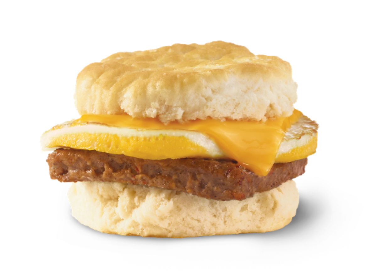 wendy's sausage, egg and cheese biscuit