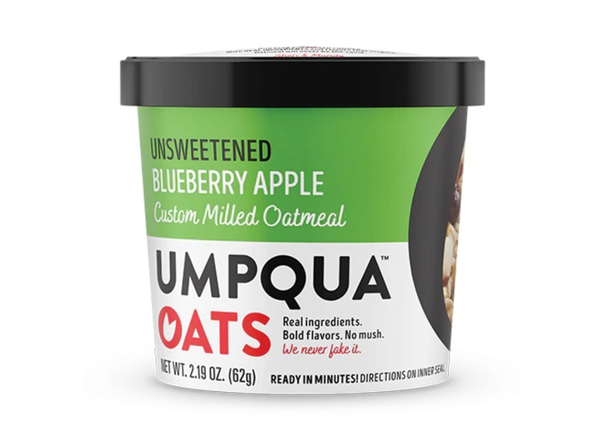 umpqua oatmeal blueberry apple cup oats sugar free