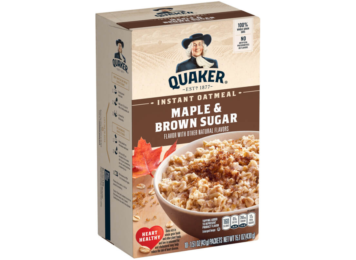 Maple Quaker Brown Sugar Instant Oatmeal