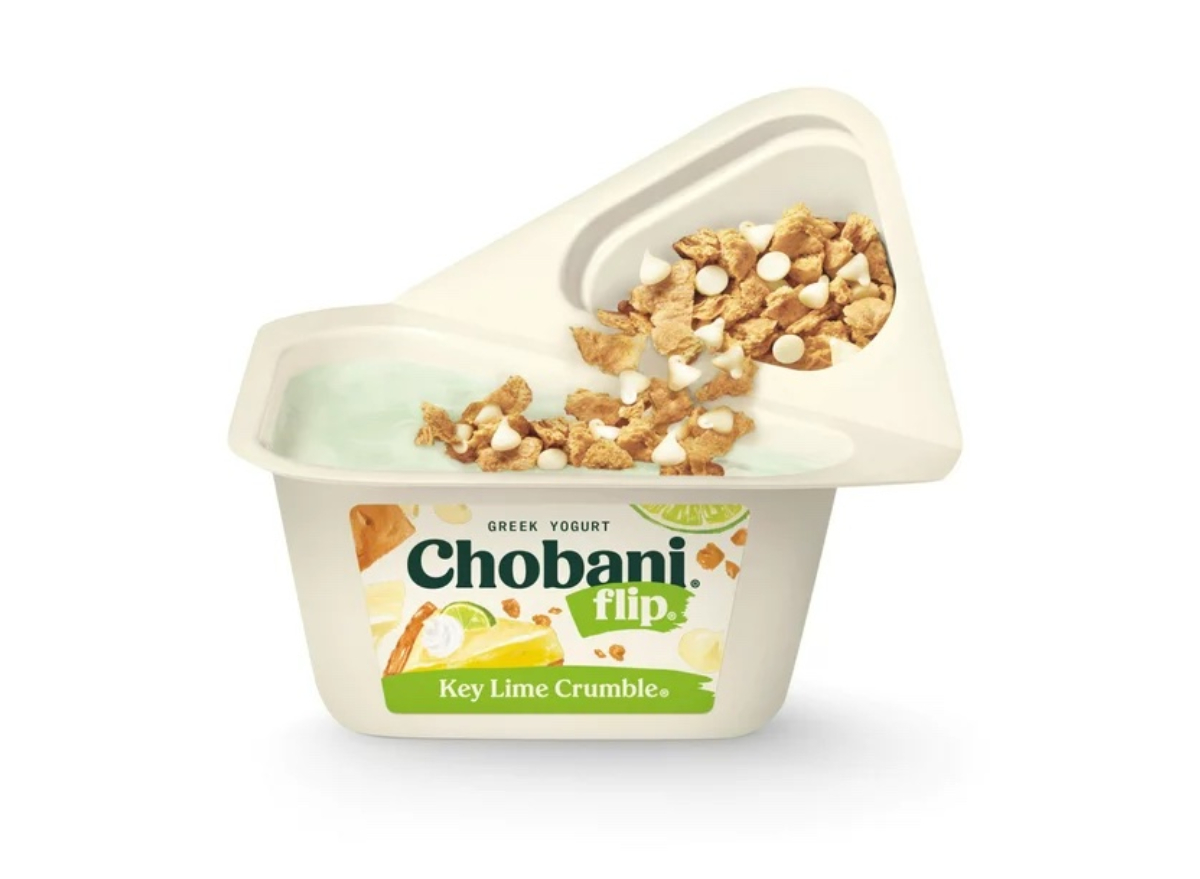 chobani flip lowfat greek yogurt key lime crumble