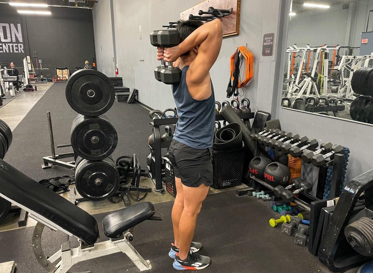 overhead triceps extension