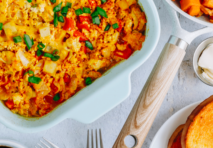 Vegan Loaded Breakfast Casserole