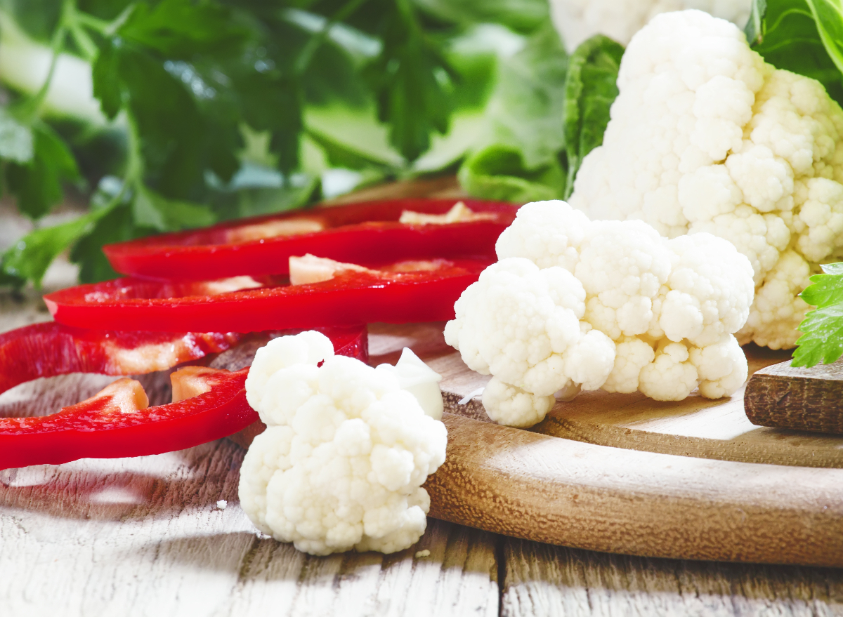 cauliflower and red peppers