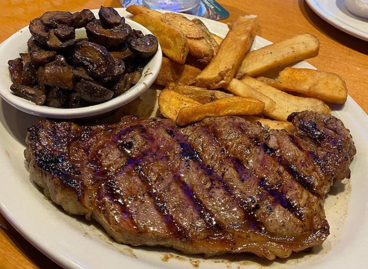 Prime Rib Steak at the Texas Roadhouse Steakhouse