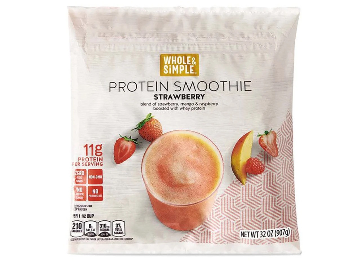 Simple Whole Grain Strawberry Protein Shake