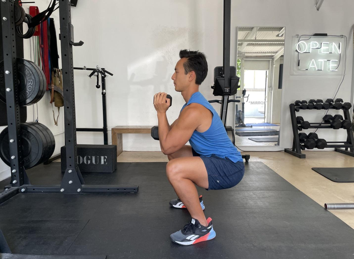 dumbbell squat