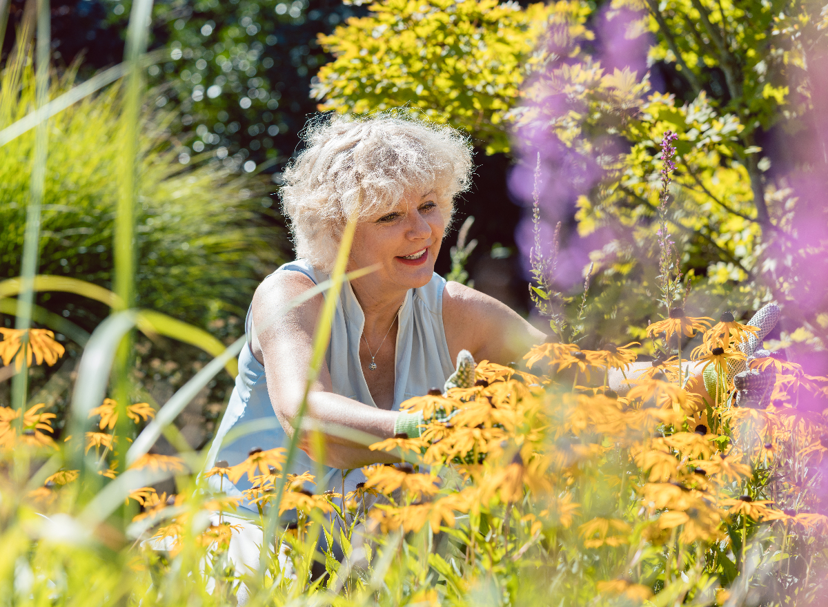 senior women gardening, active lifestyle to prevent heart failure