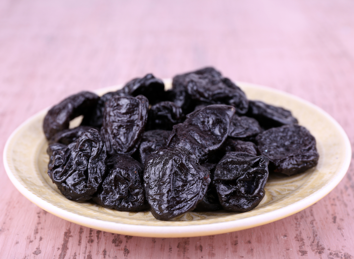 prunes on plate