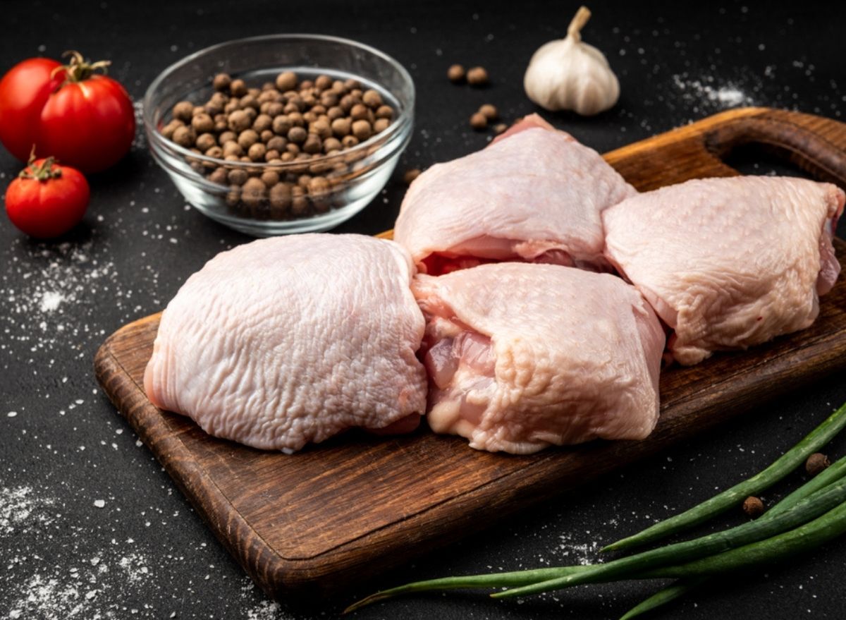 raw chicken for seasoning