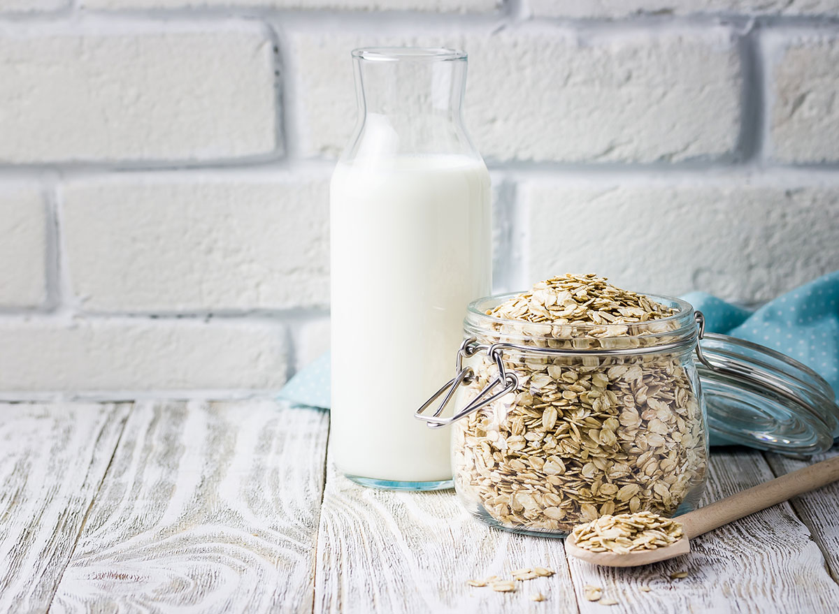 oat milk jar