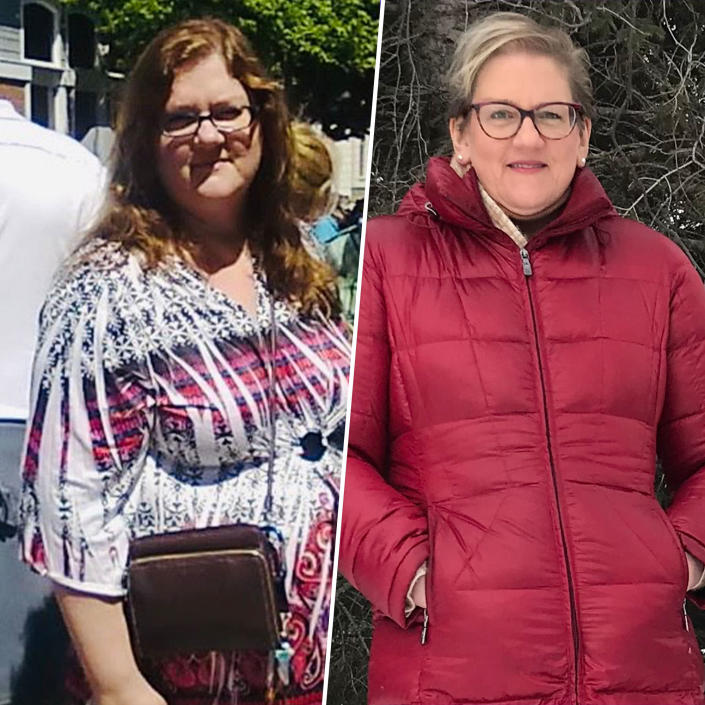 It took Lokken more than three years to lose 100 pounds.  (Courtesy of Rhonda Lokken)