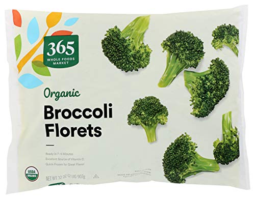 365 by Whole Foods Market, Organic Frozen Vegetables, Broccoli Florets, 32 oz