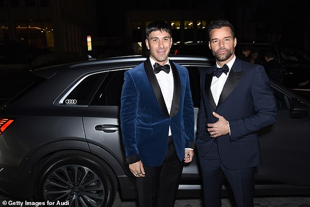 Martin was hit with the restraining order just days after his ex-business manager Rebecca Drucker announced she was suing him for shortening her $3 million. Martin is pictured with his husband, Jwan Yosef, at the 2019 LACMA Art + Film Gala in Los Angeles