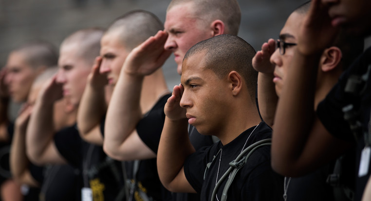 Cadets at West Point are shown.  |  Getty