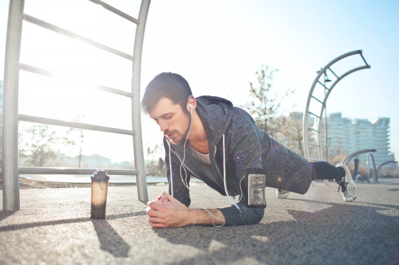 Man making planks.