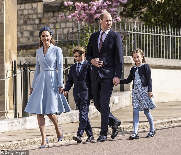 Kate has made early childhood development one of the main pillars of her public role and her latest sponsorship complements the work she is trying to do through her Royal Foundation Center for Early Childhood.  She appears in the Easter photo with Prince William, Princess Charlotte and Prince George.