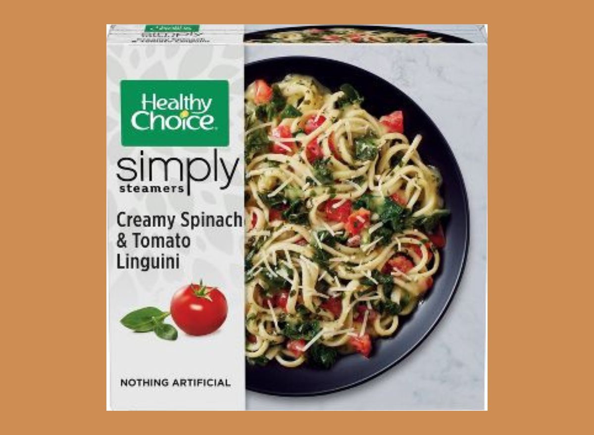 Healthy Choice Steamers Creamy Tomato Spinach Linguine