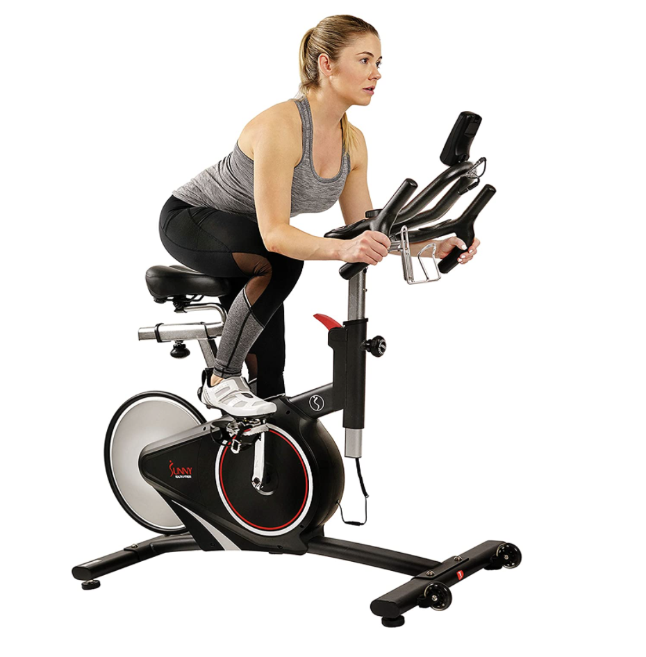 Sunny Health & Fitness Indoor Exercise Bike (photo via Amazon)