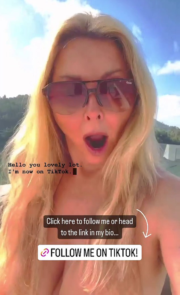 Speaking of exciting TikTok!  Carol left fans speechless when she appeared topless in a new video to launch her new account.