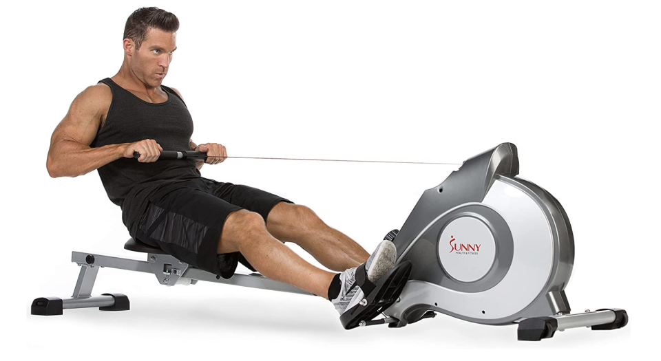 Sunny Health & Fitness Rowing Machine with Magnetic Resistance (photo via Amazon)